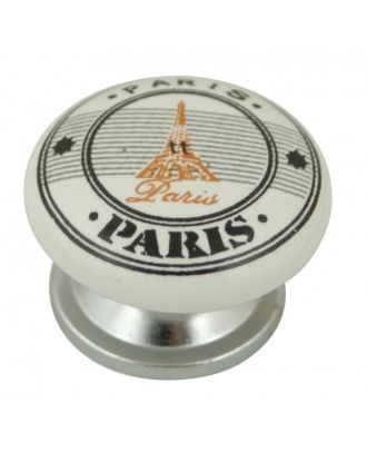 Bouton porcelaine PARIS   B0463/S