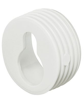 Ferrure de suspension forme clé plastique blanc 